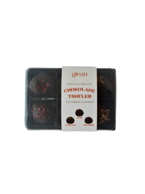 6 Chokoladetrøfler - 2 stk. rom, 2 stk. hindbær og 2 stk. appelsin